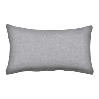 Honeycomb Indoor/Outdoor Textured Solid Platinum Grey Lumbar Toss Pillow: Recycled Fiberfill, Weather Resistant, Comfortable And Stylish Pack Of 2 Pillows For Patio Furniture: 21