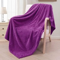 Exclusivo Mezcla Fleece Throw Blanket Extra Large Super Soft And Warm Blankets For Couch Sofa And Bed Waffle Textured Cozy F