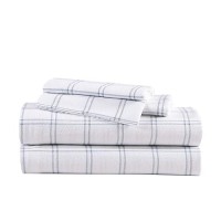 Eddie Bauer - Full Sheet Set  Warm Breathable Cotton Flannel Bedding With Deep Pockets  Brushed For Extra Softness  Cozy Home Decor  Oeko-Tex Certified (Westridge Plaid  Full)