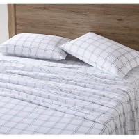 Eddie Bauer - Full Sheet Set  Warm Breathable Cotton Flannel Bedding With Deep Pockets  Brushed For Extra Softness  Cozy Home Decor  Oeko-Tex Certified (Westridge Plaid  Full)