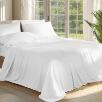 Shilucheng 100 Viscose Derived From Bamboo Sheets Cal King Size 6Pcs Ultra Cooling Silky Soft Bed Sheets 16 Deep Pocket