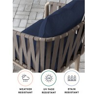 Honeycomb Outdoor Textured Solid Almond Deep Seating Patio Cushion Set: Resilient Foam Filling, Weather Resistant And Stylish Set, Seat: 24