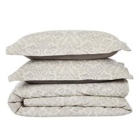 Better Trends Haven Damask Duvet cover collection 100 cotton Tufted Unique Luxurious Soft Plush Woven Machine Washable Tumble D