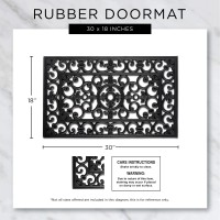 Diamond Lattice Rubber Doormat