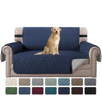 Hversailtex Reversible Loveseat Cover Couch Cover For 2 Cushion Couch Water Resistant Furniture Protector For Pets Durable Love