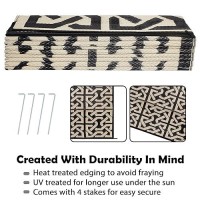 Sand Mine Reversible Mats Plastic Straw Rug Modern Area Rug Large Floor Mat And Rug For Outdoors Rv Patio Backyard Deck