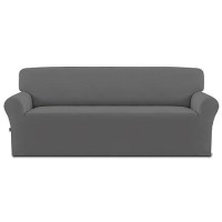 Easygoing Fleece Stretch Sofa Slipcover Spandex Nonslip Soft Couch Sofa Cover Washable Furniture Protector With Antiskid Foa