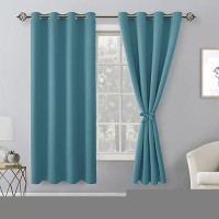 Hiasan Blackout Curtains For Bedroom 52 X 63 Inches Length Thermal Insulated Light Blocking Window Curtains For Living Room