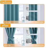 Hiasan Blackout Curtains For Bedroom 42 X 84 Inches Long Thermal Insulated Light Blocking Window Curtains For Living Room