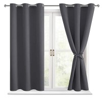 Hiasan Blackout Curtains For Bedroom Thermal Insulated Light Blocking Window Curtains For Living Room 2 Drape Panels Sewn W