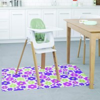 Deflecto Fashionmat Chair Mat, Rectangular, 35 X 40, Daisies