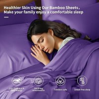 Shilucheng 6 Piece Full Sheet Sets Cooling Sheets Blend Rayon Derived From Bamboo Deep Pocket Up To 16 Breathable Soft B