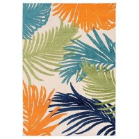 Rugshop Lucca Contemporary Floral Indoor/Outdoor Area Rug 7'10