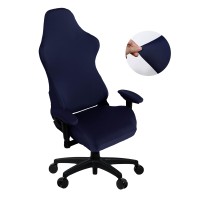 Saraflora Gaming Chair Covers Stretch Washable Computer Chair Slipcovers For Armchair, Swivel Chair, Gaming Chair,Computer Boss Chair (Navy, X-Large)