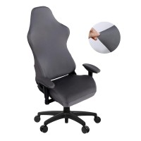 Saraflora Gaming Chair Covers Stretch Washable Computer Chair Slipcovers For Armchair, Swivel Chair, Gaming Chair,Computer Boss Chair (Grey, X-Large)