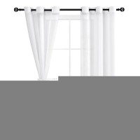 Hiasan Sheer Curtains For Bedroom With Tiebacks Light Filtering Breathable Voile Drapes Lightweight Grommet Window Curtains For