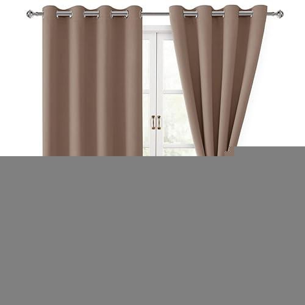 Hiasan Blackout Curtains For Bedroom 52 X 96 Inches Long Thermal Insulated Light Blocking Window Curtains For Living Room