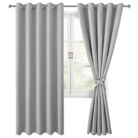 Hiasan Blackout Curtains For Bedroom 60 X 84 Inches Long Thermal Insulated Light Blocking Window Curtains For Living Room