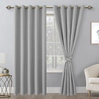 Hiasan Blackout Curtains For Bedroom 60 X 84 Inches Long Thermal Insulated Light Blocking Window Curtains For Living Room