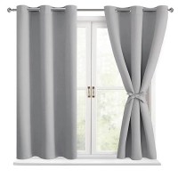 Hiasan Blackout Curtains For Bedroom Thermal Insulated Light Blocking Window Curtains For Living Room 2 Drape Panels Sewn W