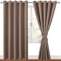 Hiasan Blackout Curtains For Bedroom 60 X 84 Inches Long Thermal Insulated Light Blocking Window Curtains For Living Room