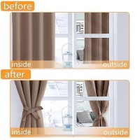 Hiasan Blackout Curtains For Bedroom 60 X 84 Inches Long Thermal Insulated Light Blocking Window Curtains For Living Room