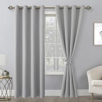 Hiasan Blackout Curtains For Bedroom 52 X 96 Inches Long Thermal Insulated Light Blocking Window Curtains For Living Room