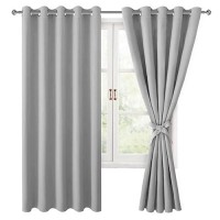 Hiasan Blackout Curtains For Bedroom 60 X 63 Inches Length Thermal Insulated Light Blocking Window Curtains For Living Room