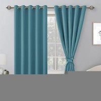 Hiasan Blackout Curtains For Bedroom 60 X 84 Inches Long Thermal Insulated Light Blocking Window Curtains For Living Room