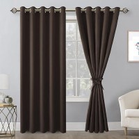 Hiasan Blackout Curtains For Bedroom 60 X 84 Inches Long Thermal Insulated Light Blocking Window Curtains For Living Room