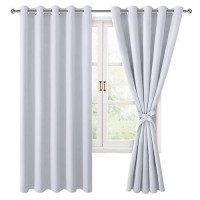 Hiasan Blackout Curtains For Bedroom 60 X 63 Inches Length Thermal Insulated Energy Saving Window Curtains For Living Room