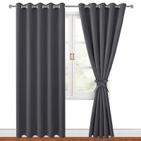 Hiasan Blackout Curtains For Bedroom 60 X 84 Inches Long Thermal Insulated Light Blocking Window Curtains For Living Room