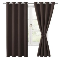 Hiasan Blackout Curtains For Bedroom 52 X 63 Inches Length Thermal Insulated Light Blocking Window Curtains For Living Room