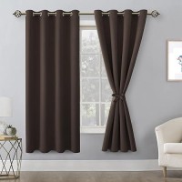 Hiasan Blackout Curtains For Bedroom 52 X 63 Inches Length Thermal Insulated Light Blocking Window Curtains For Living Room