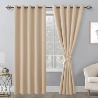 Hiasan Blackout Curtains For Bedroom 60 X 84 Inches Long Thermal Insulated Energy Saving Window Curtains For Living Room 2