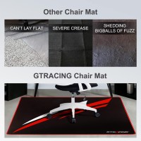 Gtracing Gaming Chair Mat For Hardwood Floor 47 X 39 Inch Office Computer Gaming Desk Chair Mat For Hard Floor Red,Larger Size