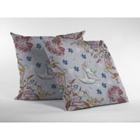 Bird Amla Suede Blown And Closed Pillow Gray