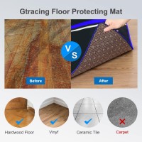 Gtracing Gaming Chair Mat For Hardwood Floor 47 X 39 Inch Office Computer Gaming Desk Chair Mat For Hard Floor Blue,Larger Size