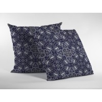 Boho Sky Broadcloth Indoor Outdoor Blown And Closed Pillow Navy