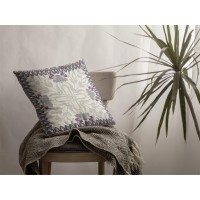 Boho Frame Broadcloth Indoor Outdoor Blown And Closed Pillow Gray