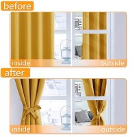 Hiasan Blackout Curtains For Bedroom 60 X 84 Inches Long Thermal Insulated Light Blocking Window Curtains For Living Room