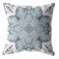 Space Forest Broadcloth Indoor Outdoor Blown And Closed Pillow Blue