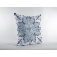 Space Forest Broadcloth Indoor Outdoor Blown And Closed Pillow Blue