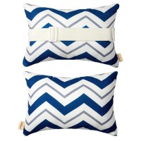 Vmgreen Outdoor Pillows For Lounge Chair Head Resting, Small Square Decotative Pillow With Adjustable Stripe For Recliner, Office Chair,Car Seat,Sofa Neck Or Lumbar Attachment,Waterproof 2Pack