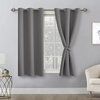 Hiasan Blackout Curtains For Bedroom Thermal Insulated Light Blocking Window Curtains For Living Room 2 Drape Panels Sewn W