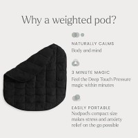 Nodpod Body 65Lb Compact Weighted Blanket I Perfect For Relaxation Lounging Napping Sleeping Travel I Glass Bead Filled M