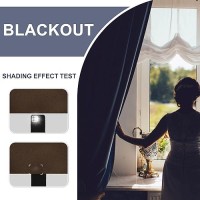 Jiuzhen Blackout Curtains For Bedroom Thermal Insulated Room Darkening Rod Pocket Curtains For Living Room Set Of 2 Panels Wi