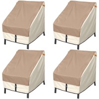 Porch Shield Patio Chair Covers Waterproof Outdoor Lounge Deep Seat Adirondack Chair Cover 4 Pack 34W X 37D X 36H Inch Ligh