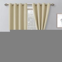 Hiasan Blackout Curtains For Bedroom 52 X 84 Inches Long Thermal Insulated Light Blocking Window Curtains For Living Room