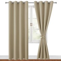 Hiasan Blackout Curtains For Bedroom 52 X 96 Inches Long Thermal Insulated Light Blocking Window Curtains For Living Room